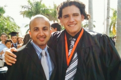 With graduating student